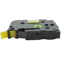 e代经典 标签带12mm标签纸色带 TZe-631 适用兄弟标签机色带 12mm黄底黑字 TZe-631