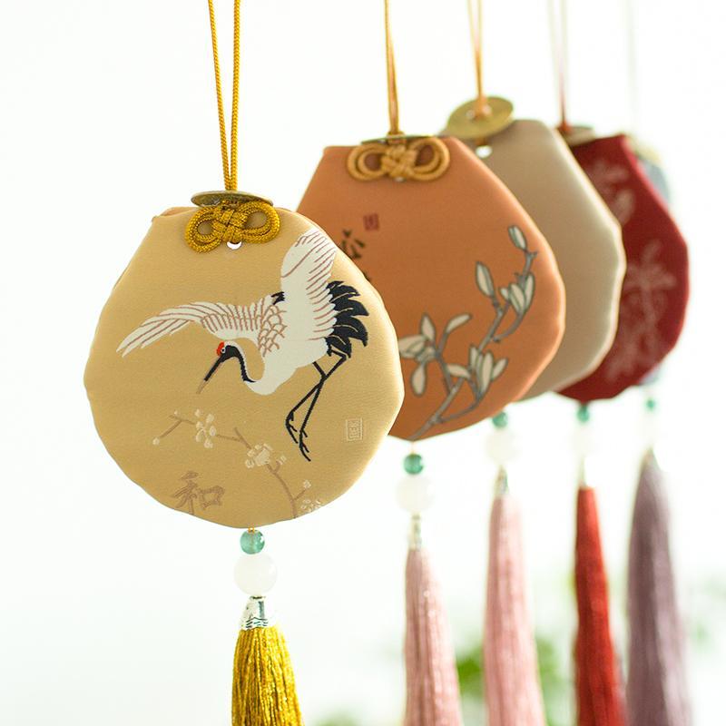 中国风福袋锦囊御守挂脖纯手工刺绣香囊平安福随身挂件护身符香包