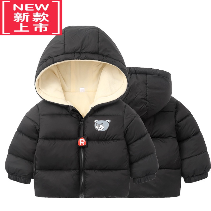 可莉允[加绒加厚]中小儿童羽绒棉服男女童棉衣袄0-6岁1婴幼儿宝宝外套