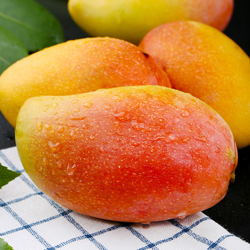 新鲜水果海南贵妃芒8斤装 时令热带水果红金龙芒果