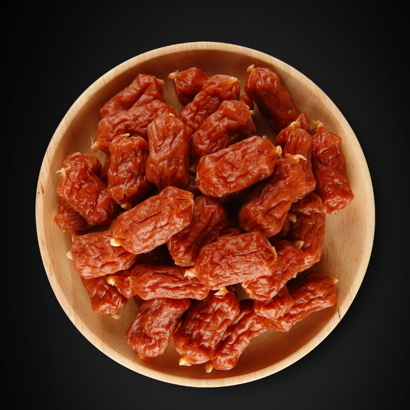 蒙贝 成犬肉枣肠360g 宠物零食 70%牛肉食品 袋装 磨牙狗狗零食 宠物火腿肠