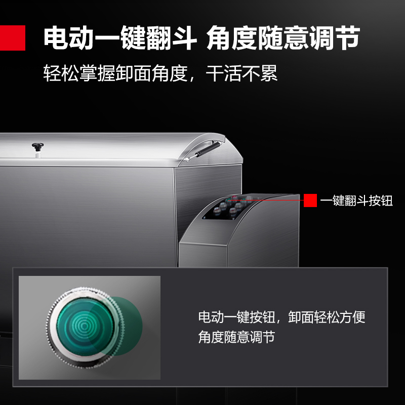 德玛仕(DEMASHI) 201不锈钢和面机自动翻斗卸面HMJ50/2高清大图