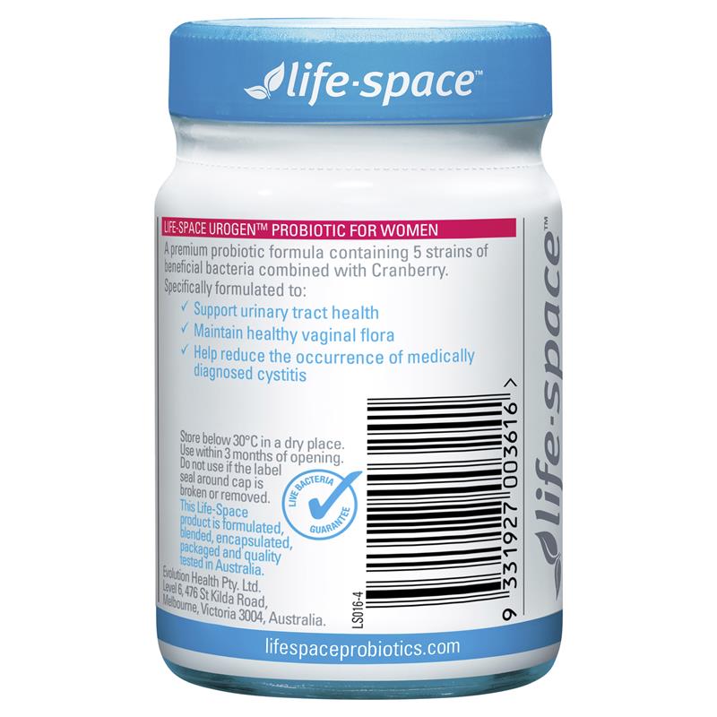 Life Space女性蔓越莓益生菌胶囊60粒/瓶装 澳洲进口膳食营养补充剂高清大图