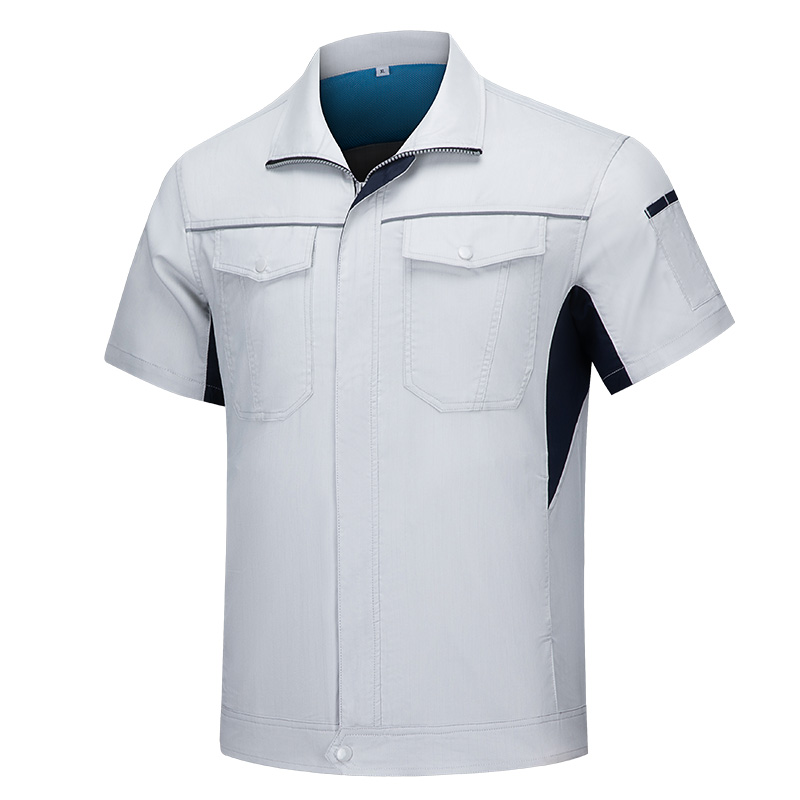 天鸣 竹纤维501#夏季短袖工作服 可定制 160-195 套高清大图