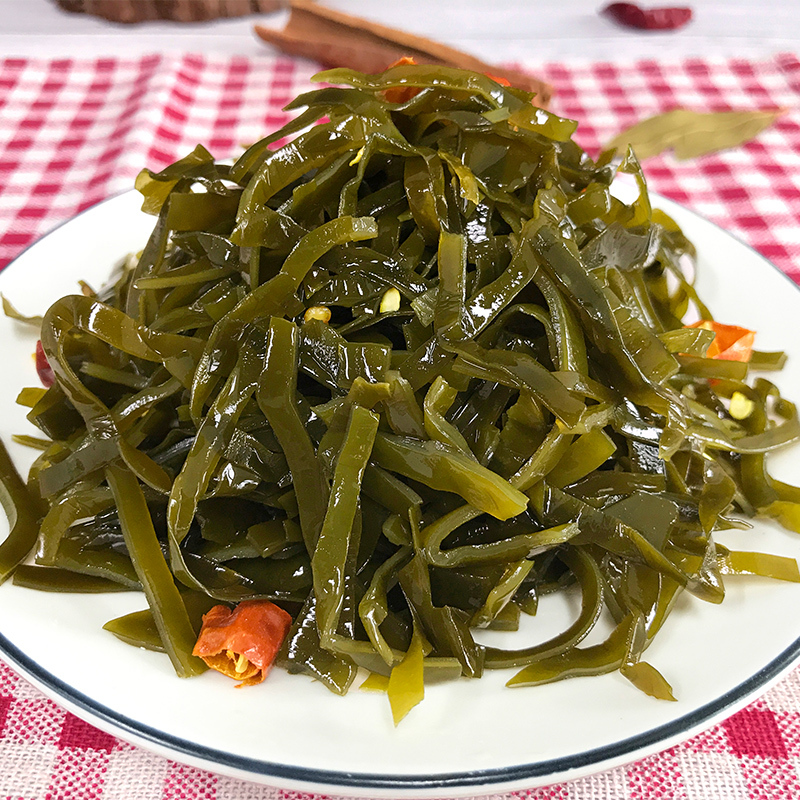 [1件5包买2件送2包]黑鸭味海带丝网红零食即食休闲开胃小吃包邮52g/包