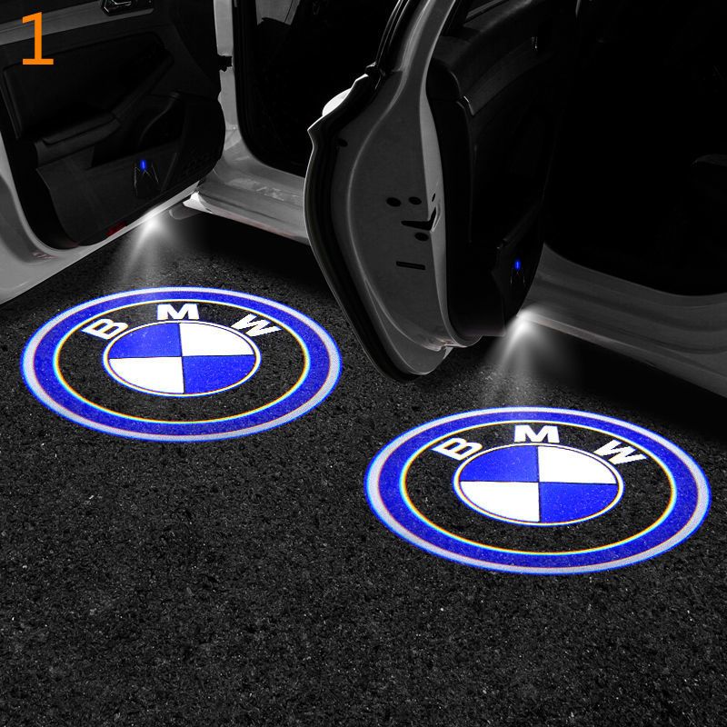 新一代充电迎宾灯开门感应地灯汽车车门氛围灯无线高清图案投影灯新一