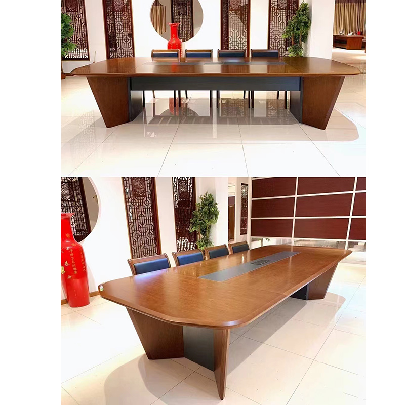 匡大现代会议桌3.6米油漆会议桌H1870-3600(3600W*1450D*780H)高清大图