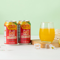 鲜绿园枇杷汁铝罐原浆果汁风味饮料网红果蔬汁厂家批发价