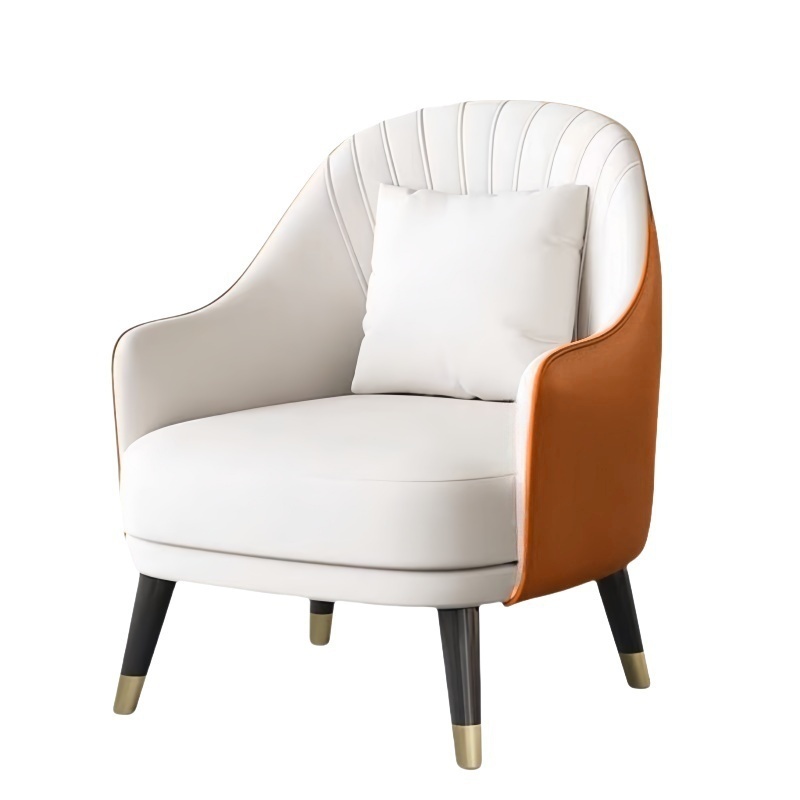 蕃蒂沙发椅橙色个高清大图