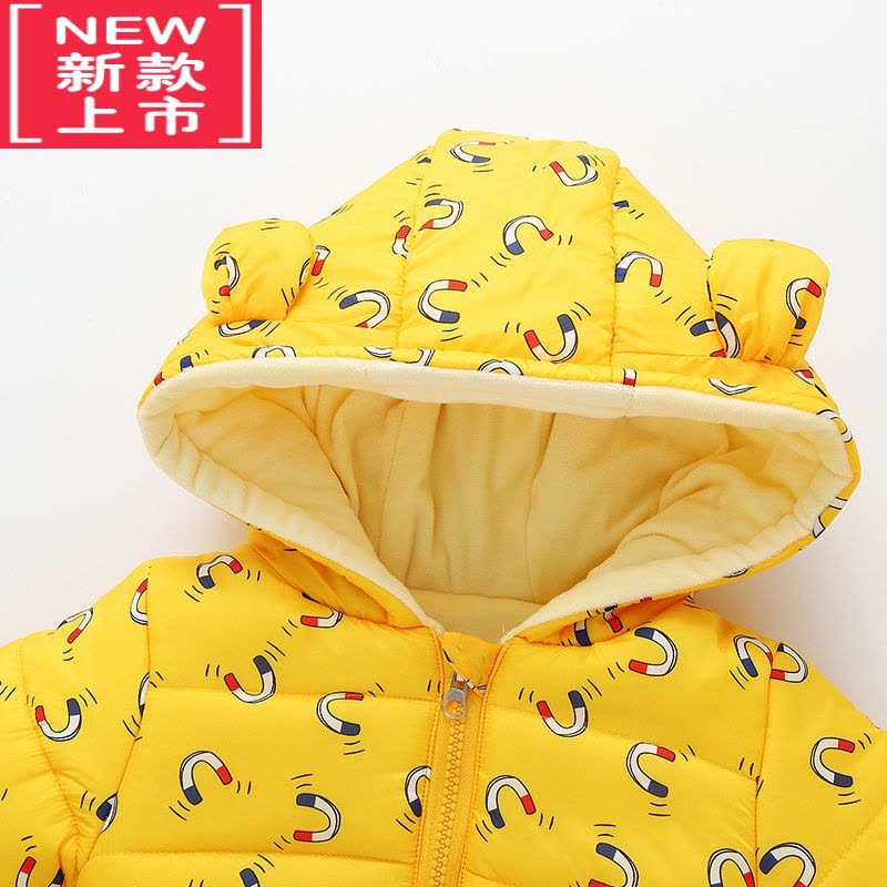 可莉允婴儿秋冬装棉衣服羽绒棉服男女宝宝冬季儿童加厚外出棉袄加绒外套图片