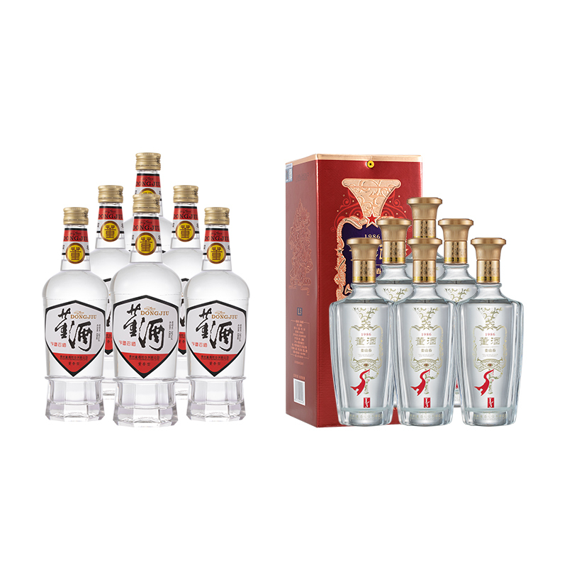 董酒白标54度430ml娄山春L3 50度白酒500ml 12瓶整箱