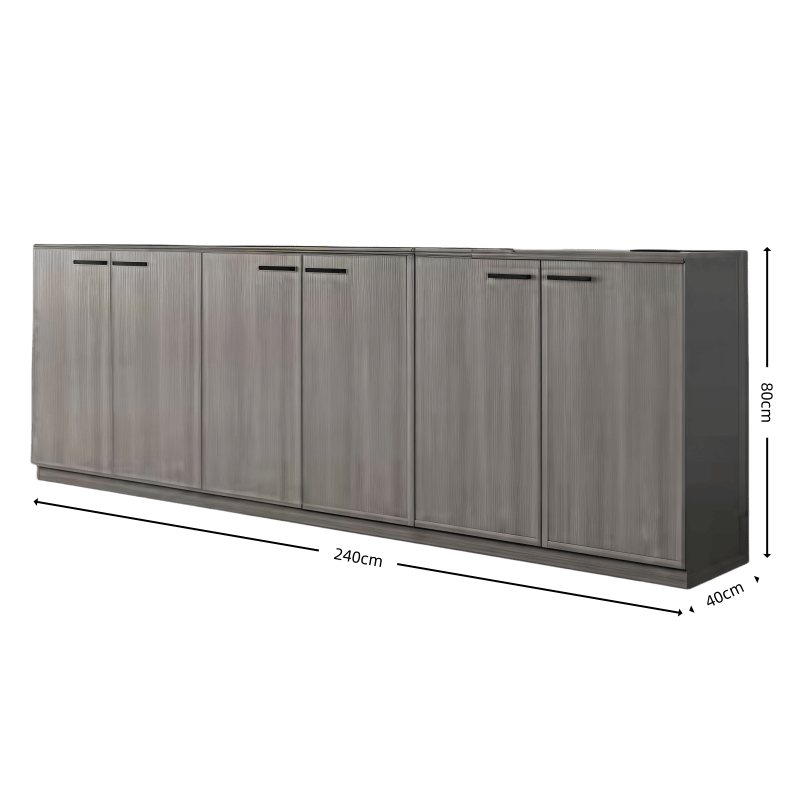 亿洛莱 办公矮柜 240*40*80cm 组高清大图