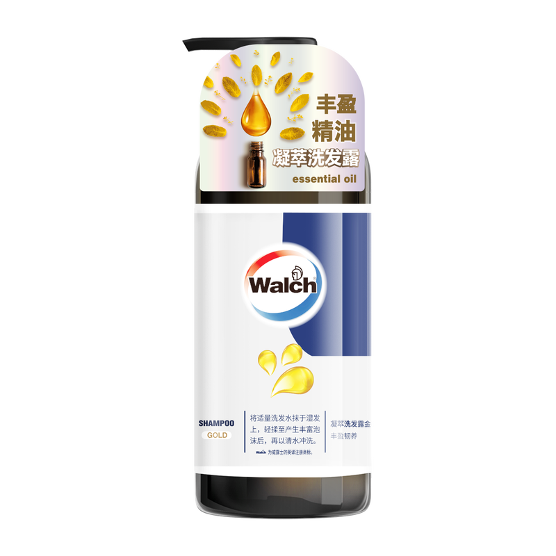 威露士(Walch)凝萃金装洗发水500ml氨基酸温和配方深层滋润高清大图