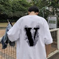 夏季ins韩版棉短袖男宽松学生帅气上衣男士潮牌T恤百搭打底衫男威珺
