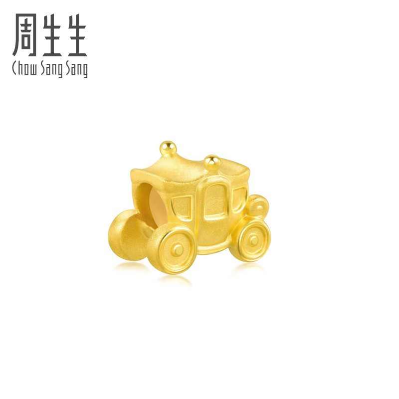 周生生(CHOW SANG SANG)黄金(足金)Charme宝贝爱情童话系列马车转运珠92315C定价