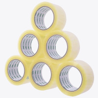 得力(deli)30333透明胶带 6卷装 60mm*100y 封箱器胶带胶卷 透明胶纸 打包胶带 办公用品
