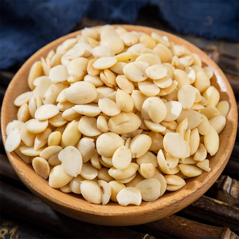 去皮苦杏仁100克袋装 北杏仁山杏仁生杏仁炒杏仁新货去皮去尖杏仁高清大图