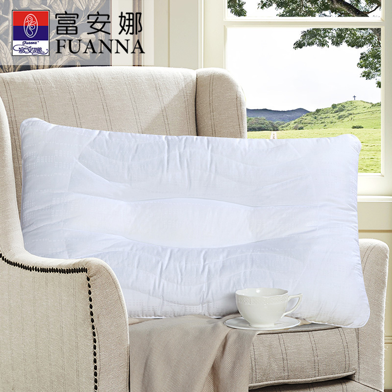 富安娜家纺枕芯决明子蚕丝填充枕头草本丝滑清新74*48cm