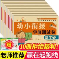幼小衔接测试卷一日一练整合教材天天练拼音语文数学学前班入学 [套装]幼儿小衔接测试卷 全10本