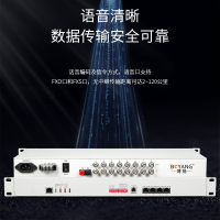博扬(BOYANG)BY-8E1-4E-60KM PDH光端机8E1 8路2m+4路以太网 FC单纤60公里机架式双电源
