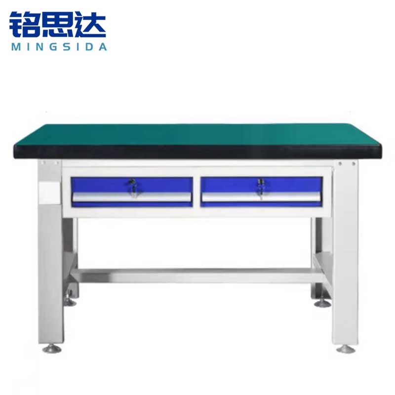 铭思达重型钳工操作台1.2米平二抽张高清大图