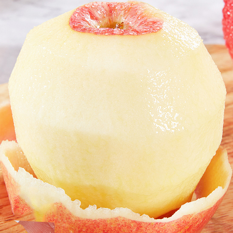 [西沛生鲜]山东烟台红富士 净重8.5斤 中果 单果75-80mm 脆甜可口高清大图