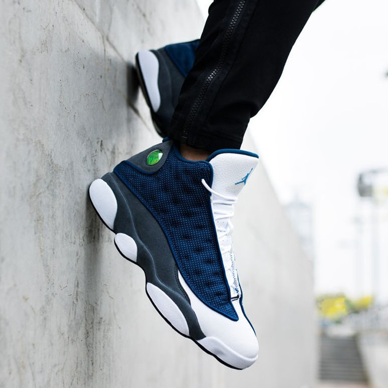 耐克nike男鞋aj13乔13大学海蓝缓震透气舒适专业运动实战篮球鞋男