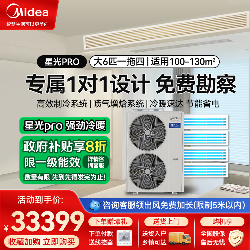 美的星光proMDS-160W-E01-XGpro(GNX)一拖四带水泵