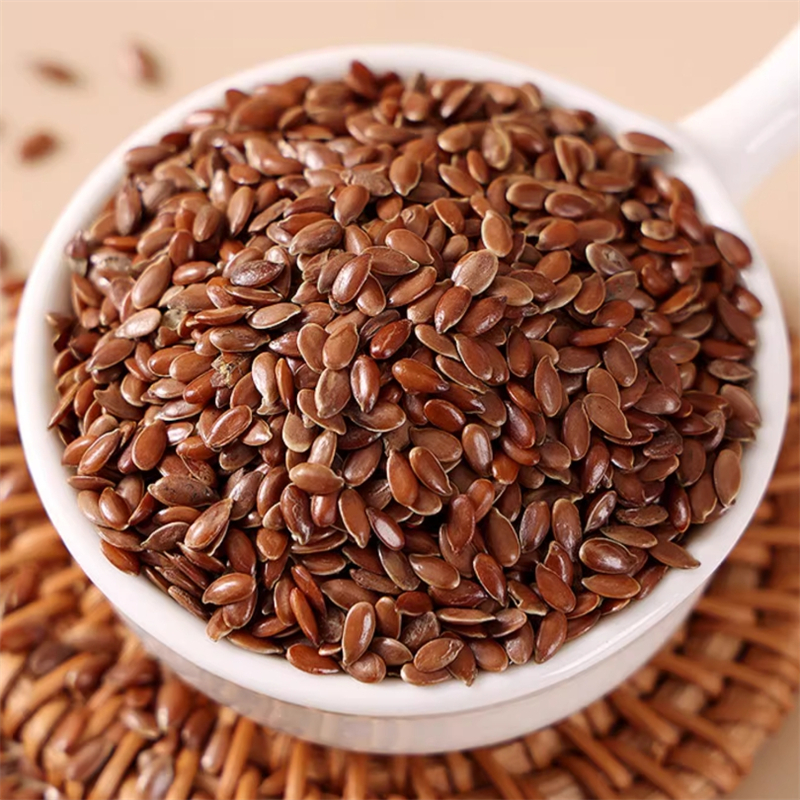 亚麻籽100克袋装 生亚麻子干货亚麻籽正品新货无硫非黄金亚麻子高清大图