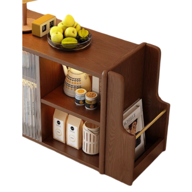 乐琪艺 储物柜胡桃色 个高清大图