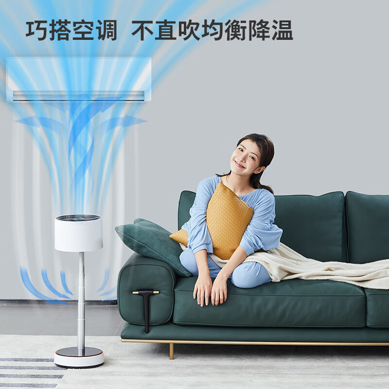 飞利浦(PHILIPS)空气循环扇伸缩折叠智能户外无线便携电风扇直流变频桌面风扇落地扇充电式ACR3122CX高清大图