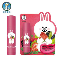 曼秀雷敦(MENTHOLATUM)果香淡彩润唇膏 野莓紫红