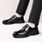 男士休闲皮鞋2024年新款百搭潮流时尚高档真皮商务工作鞋豆豆鞋男