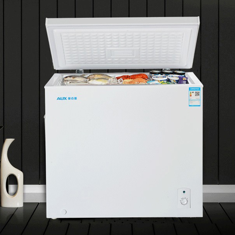 00评价奥克斯(aux)108l冷柜小型家用冰柜大容量商用双温立卧式冷冻