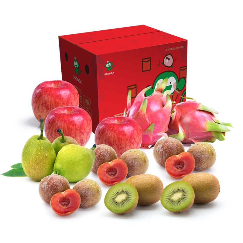 百果园公司粽享果味水果礼包约3kg视频