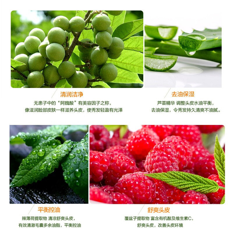 滋源1735无硅油洗发水750ml 无患子润泽柔亮馨香洗头水 控油去屑强韧修护