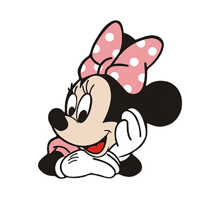 可爱米奇汽车贴纸卡通新手女司机划痕遮挡个性创意文字车身贴装饰米奇