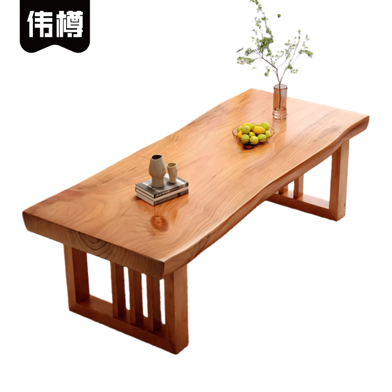 伟樽实木茶桌100*60*60cm张高清大图