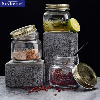Scybe喜碧 利格尔厨房用品调味罐300ml盐罐玻璃瓶调料盒家用调味盒单支装