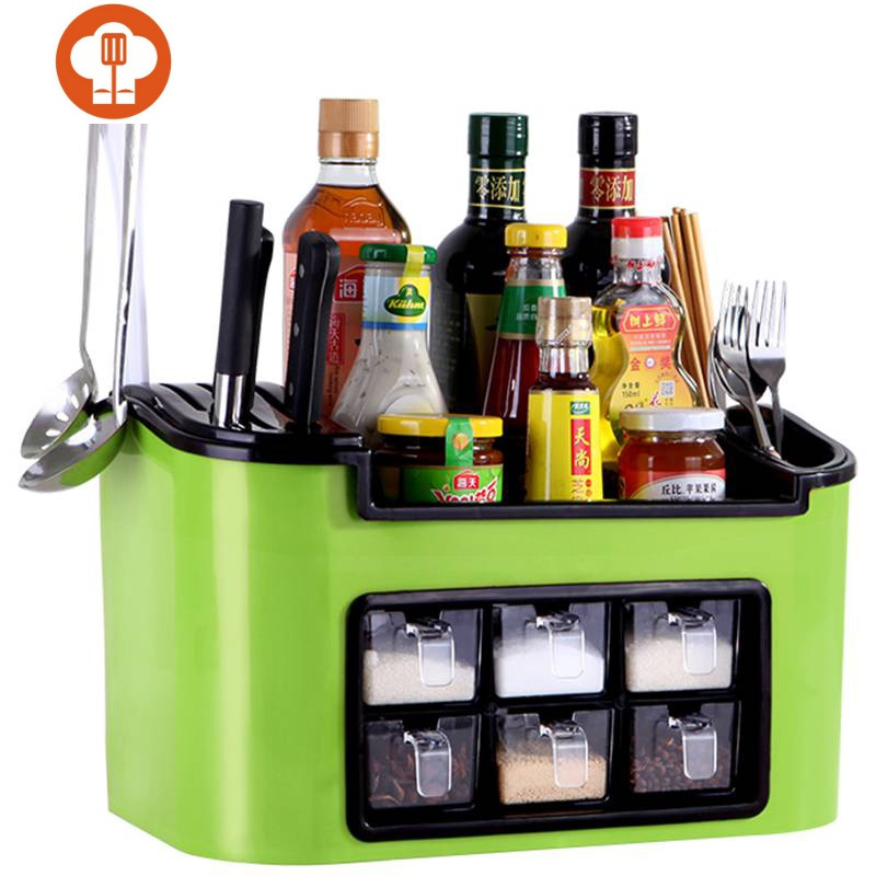 艺呈收纳香料食盐装家用盒置物架调味料式组合盒佐料瓶