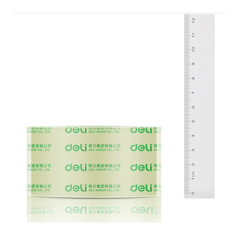 得力30205高品质高透明封箱胶带打包胶带 48mm*100y*50um(91.4m/卷) 6卷/筒 办公用品