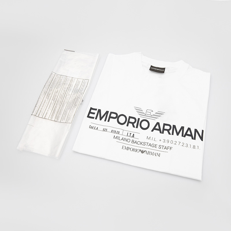 EMPORIO ARMANI 阿玛尼 2020新款 男士LOGO徽标印花短袖T恤高端男士T恤