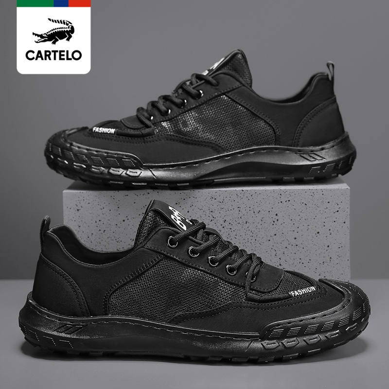 线下专柜同款卡帝乐鳄鱼cartelo新款透气网面男鞋休闲鞋潮流板鞋