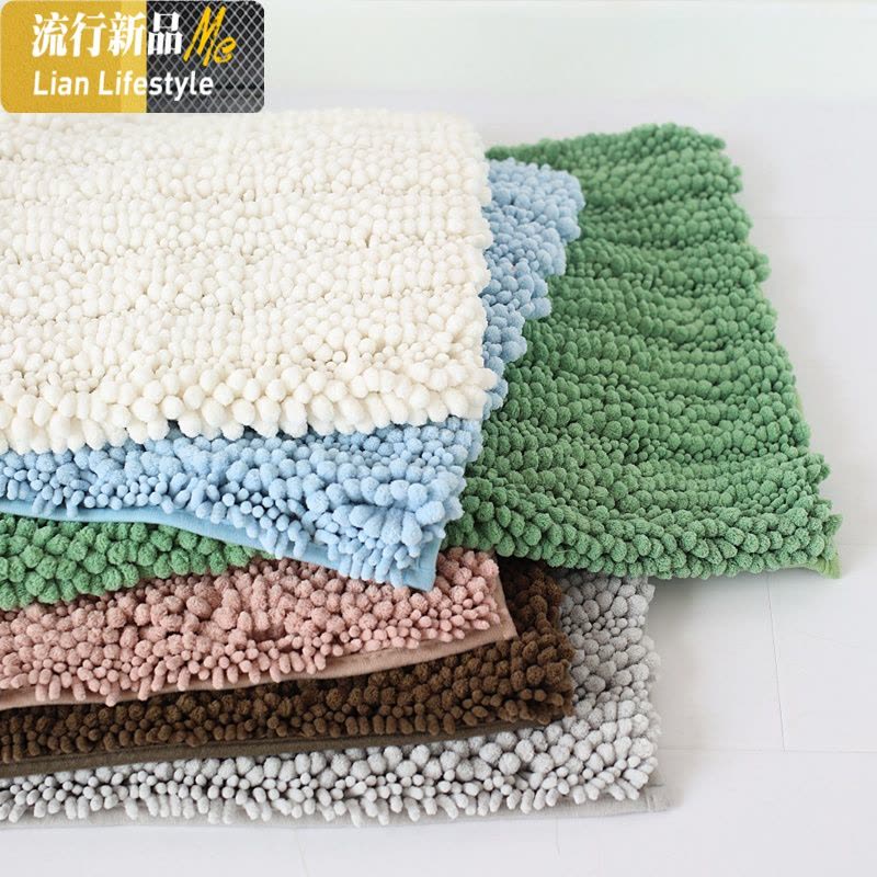 雪尼尔地垫进厨房脚垫客厅浴室厕所口卫生间超吸水地毯防滑垫 三维工匠图片