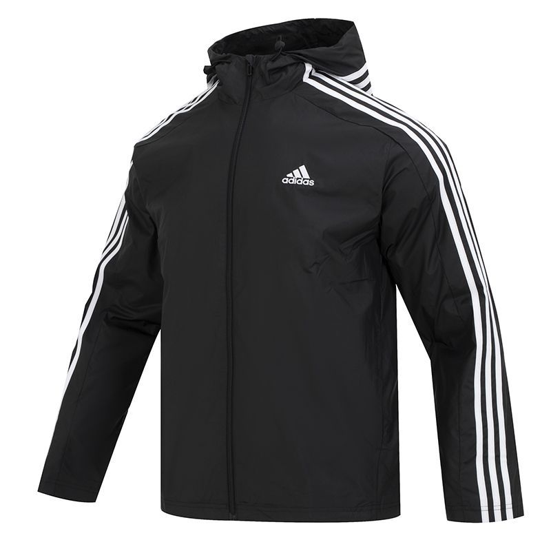 Adidas阿迪达斯男子新款运动休闲防风透气连帽夹克外套 IB0381 ZP