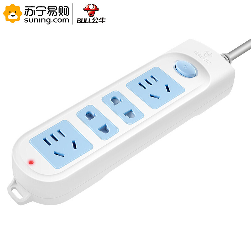 公牛(bull) 插座 GN-607 4位 1.8米(L)