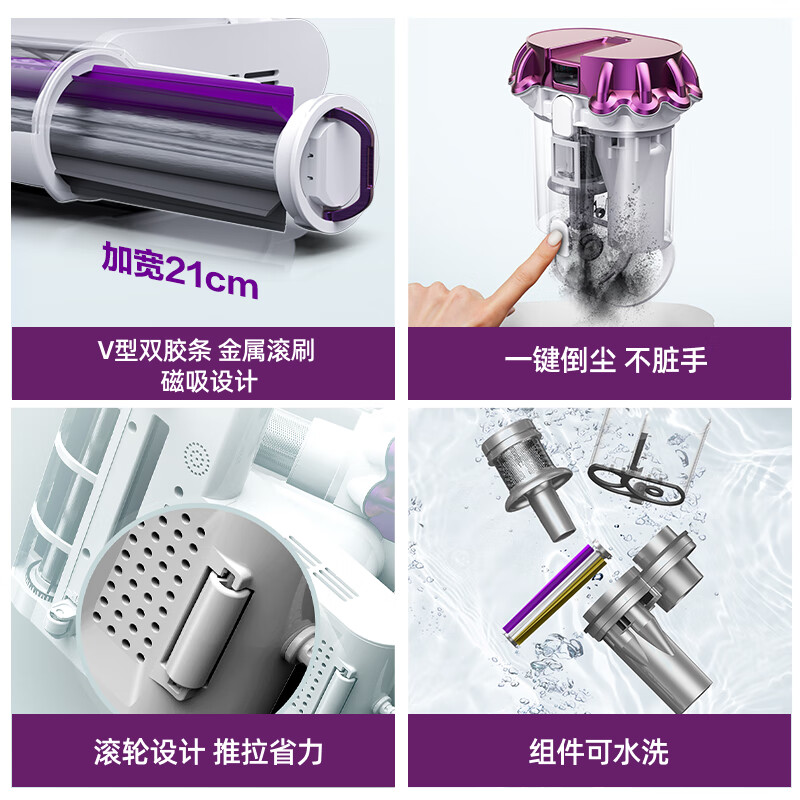 小狗(PUPPY)家用小型强力除螨吸尘机双杯LED紫外线杀菌除螨仪G10 Pro高清大图