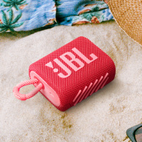 JBL GO3 音乐金砖三代 便携式蓝牙音箱 低音炮 户外音箱 迷你小音响 快速充电长续航 防水防尘设计 庆典红