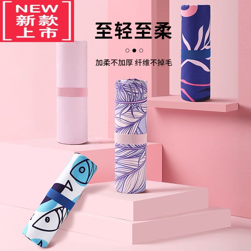 可莉允游泳浴巾速干浴袍可穿可裹式便携吸水沙滩巾大人儿童带帽斗篷毛巾图片