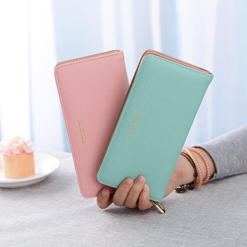 派尼美特日韩版大容量长款女士钱包拉链女式钱夹皮夹子学生手拿包手机
